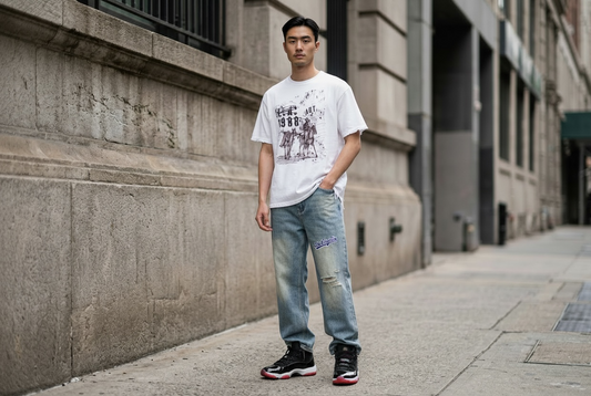 SECTOR 88 “Los Angeles” | Mens Vintage Wash Distressed Jeans