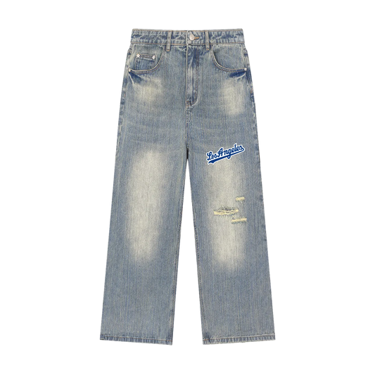 SECTOR 88 “Los Angeles” | Mens Vintage Wash Distressed Jeans