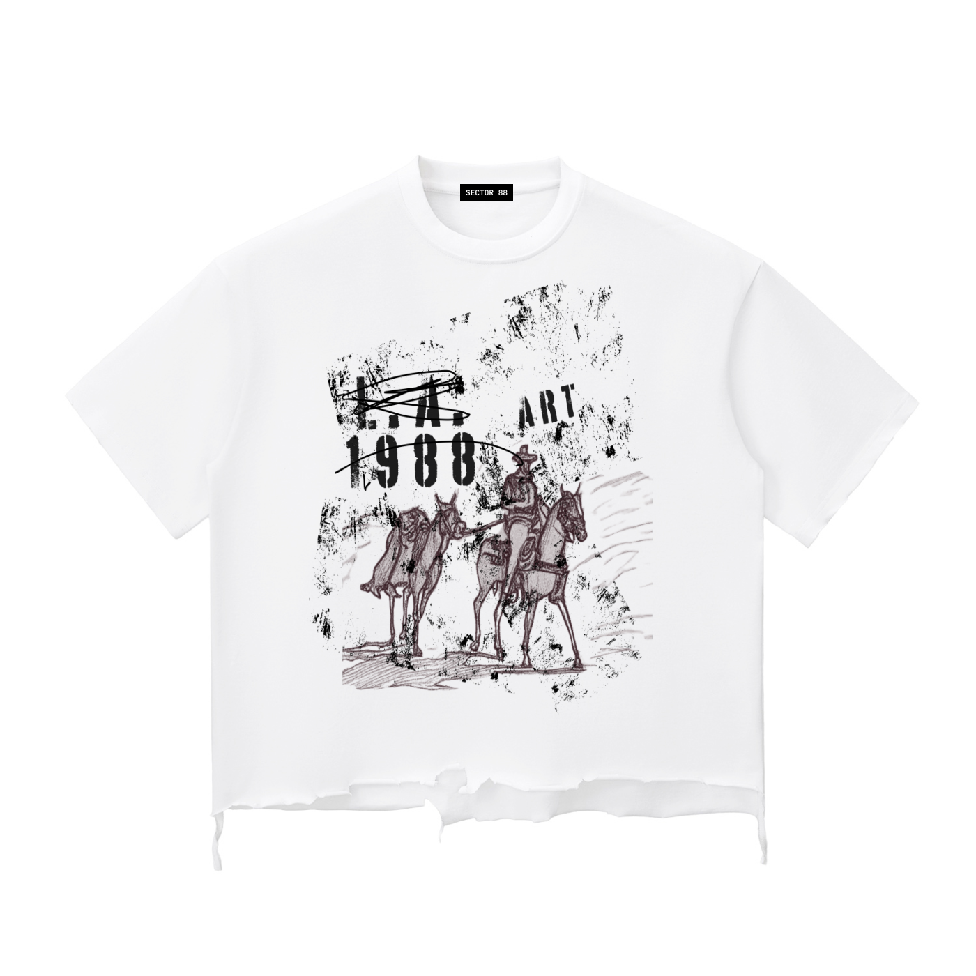 LA 88 DISTRESSED TEE